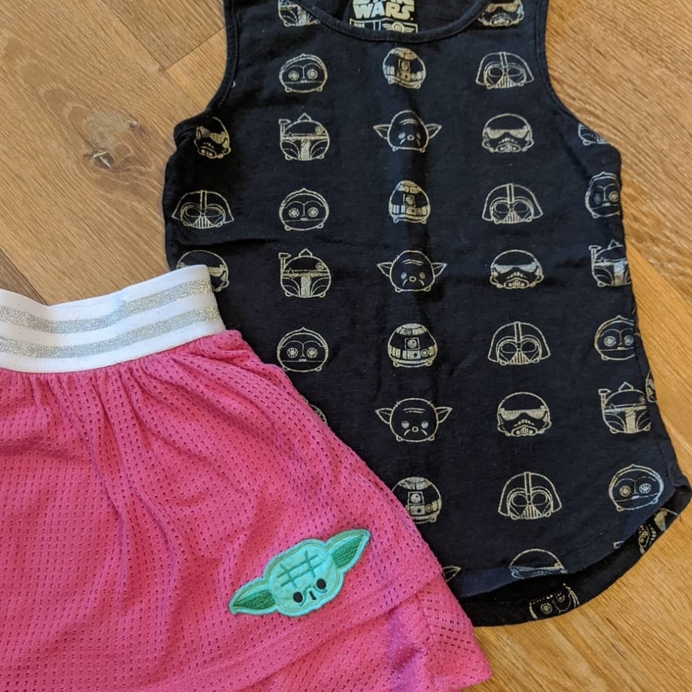 Girl's Star Wars Tsum Tsum Set - Top & Skirt